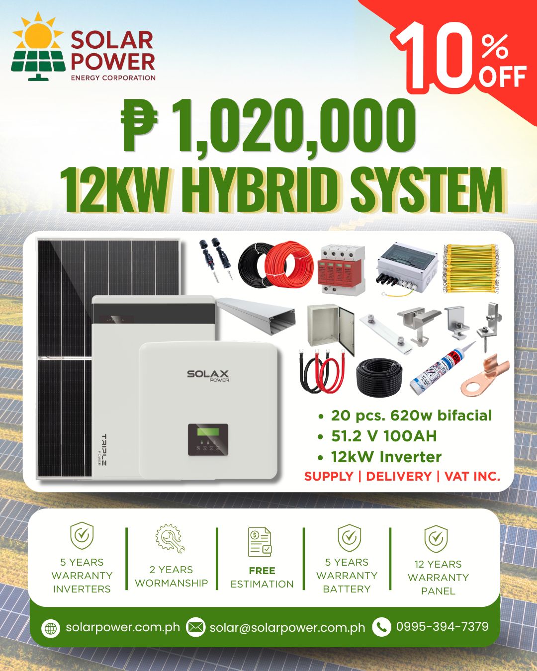 12KW - Hybrid System