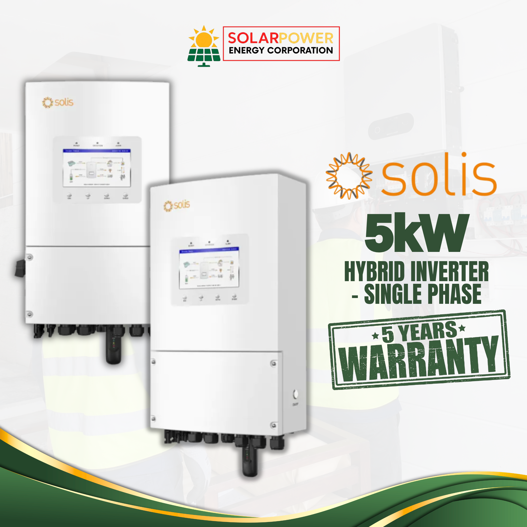 SOLIS 5KW HYBRID INVERTER (S6-EH1P5K-IE)