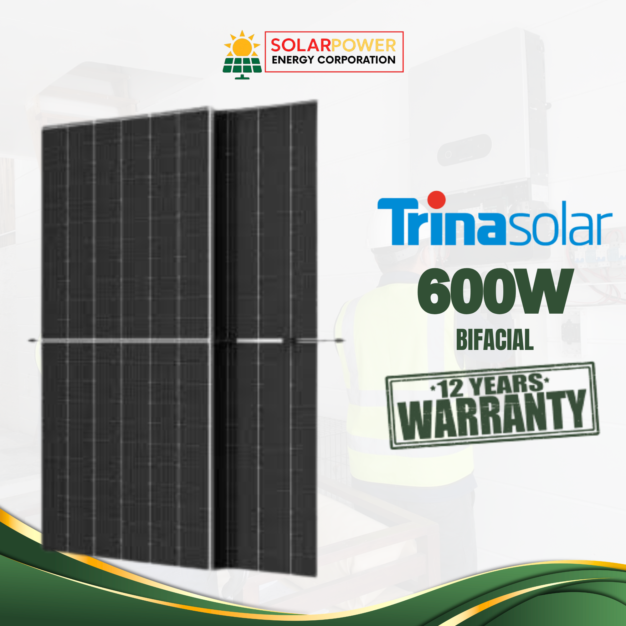 Trina Solar 615W Bifacial Solar Panel